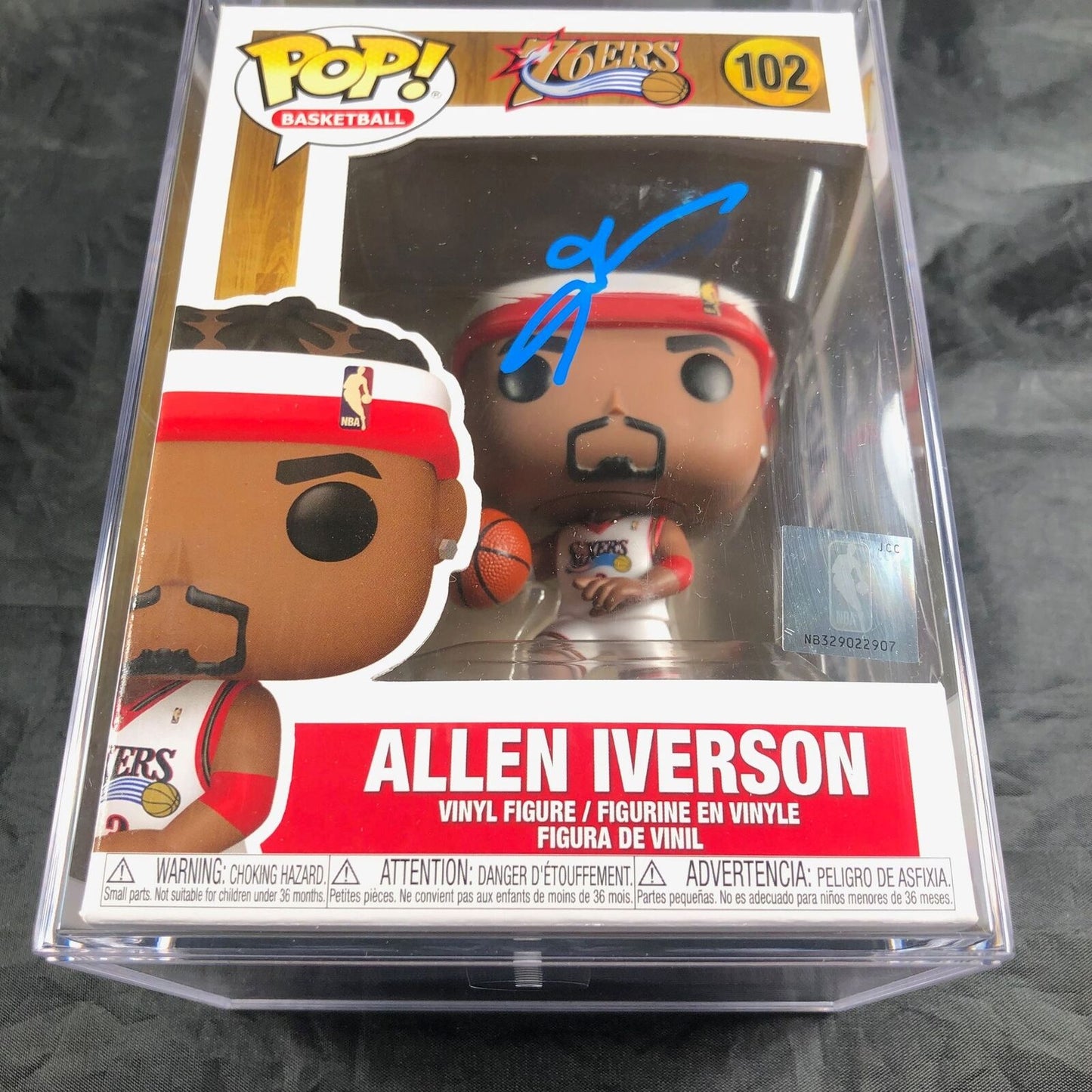 Allen Iverson Signed Funko Pop #102 PSA/DNA Encapsulated Auto 10 Gem Mint 76ers