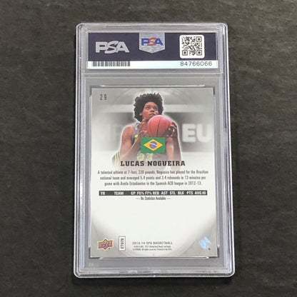 2013-14 SP Authentic #29 Lucas Nogueira Signed Card AUTO 10 PSA Slabbed Brazil