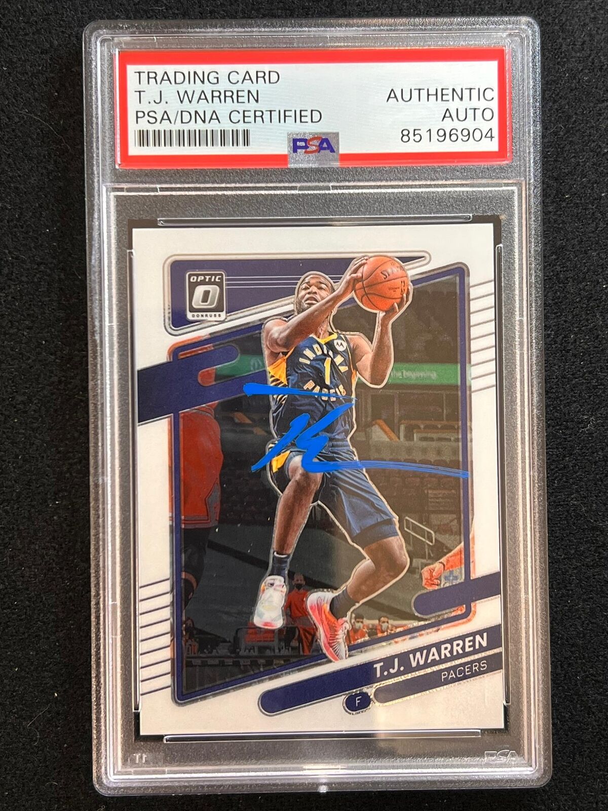 2021-22 Panini Donruss #44 TJ WARREN Signed card AUTO PSA Slabbed Pacers