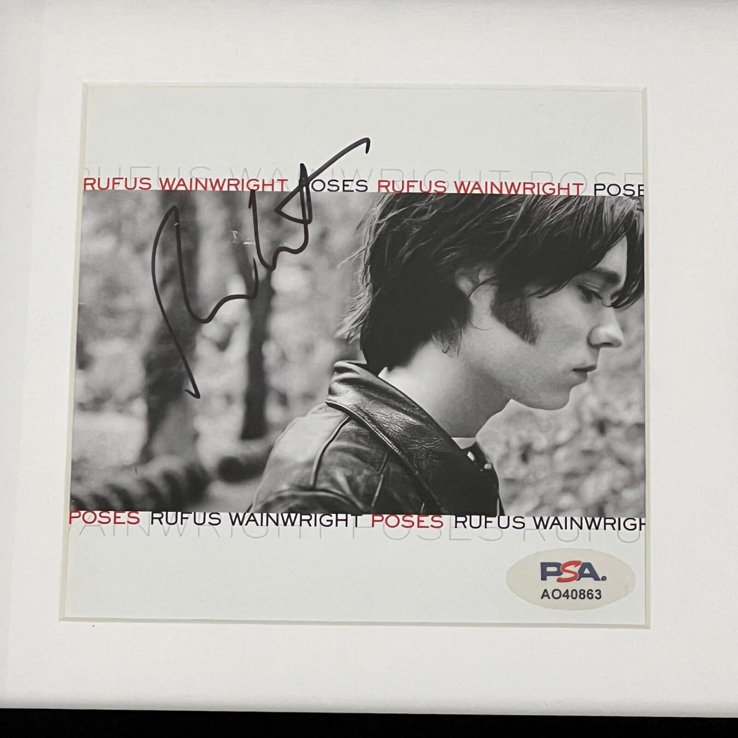 Rufus Wainwright Signed Poses CD Album Framed PSA/DNA Autographed