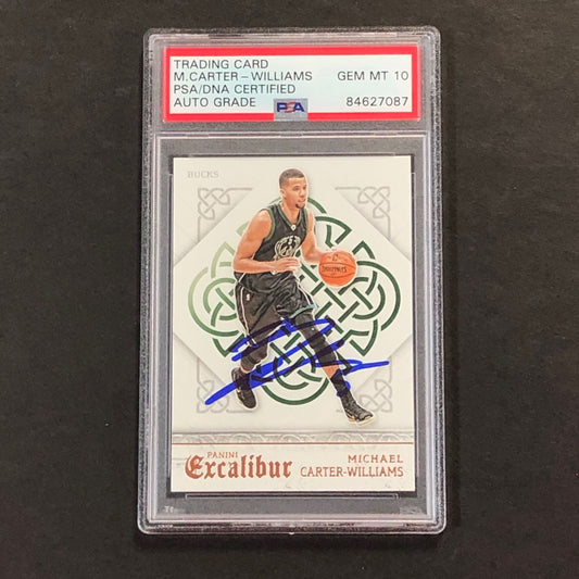 2015-16 Panini Excalibur #74 Michael Carter-Williams Signed Card AUTO 10 PSA Sla