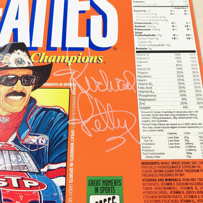 RICHARD PETTY Signed Cereal Box PSA/DNA Autographed Nascar Racing