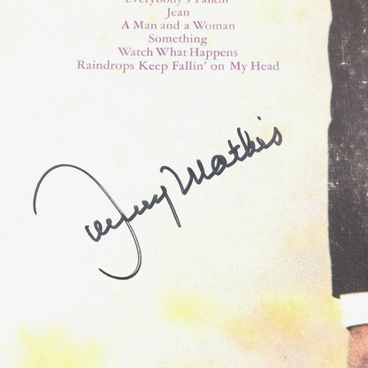 JOHNNY MATHIS LP Vinyl PSA/DNA Raindrops Keep Fallin' on My Head Album autograph