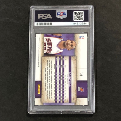 2009-10 PANINI STUDIO #29 Grant Hill Signed Card AUTO PSA Slabbed Suns