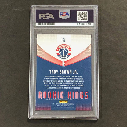 2018-19 Panini Donruss Rookie Kings #28 TROY BROWN JR. Signed Card AUTO GRADE 10