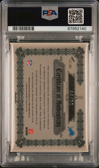 2006 Playoff National Treasures Canton Classics Materials #CC-BS Barry Sanders S
