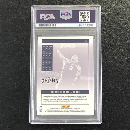 2019-20 Panini Chronicles Luminance #140 Keldon Johnson Signed Card Auto 10 PSA