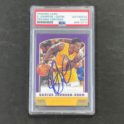 2012-13 Panini #272 Darius Johnson-Odom Signed Card Auto PSA Slabbed Lakers