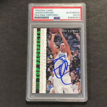 2002-03 Upper Deck Basketball Top Prospects #47 Jason Kapono Signed Card AUTO PS