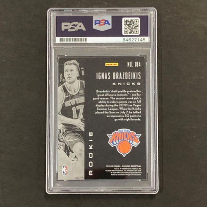 2019-20 Panini Illusions #184 Ignas Brazdeikis Signed AUTO 10 PSA Slabbed RC Kni