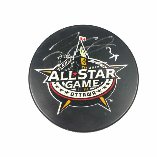 Logan Couture signed Hockey Puck PSA/DNA San Jose Sharks Autographed