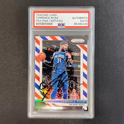 2018-19 Panini Prizm #149 Terrence Ross Signed Card AUTO PSA Slabbed Magic