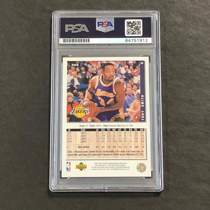 1994-95 Upper Deck #366 Tony Smith Signed Card Auto PSA Slabbed Lakers