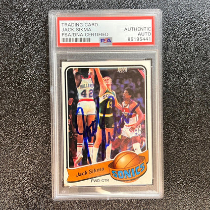 1979-80 Topps #66 Jack Sikma Signed Card AUTO PSA/DNA Slabbed Sonics