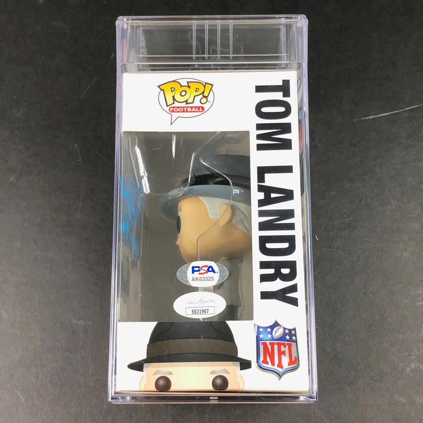 Mel Renfro Signed Tom Landry Funko Pop PSA/DNA Encapsulated Autographed Dallas C