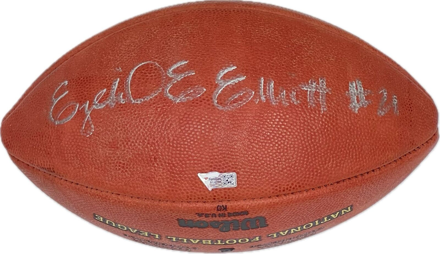 EZEKIEL ELLIOTT signed Football PSA/DNA Fanatics Dallas Cowboys autographed