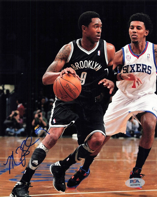 MARSHON BROOKS signed 8x10 photo PSA/DNA Brooklyn Nets Autographed