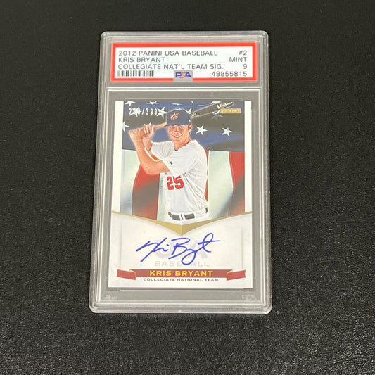 2012-13 Panini USA Baseball #2 273/399 Kris Bryant Signed Card PSA 9 USA