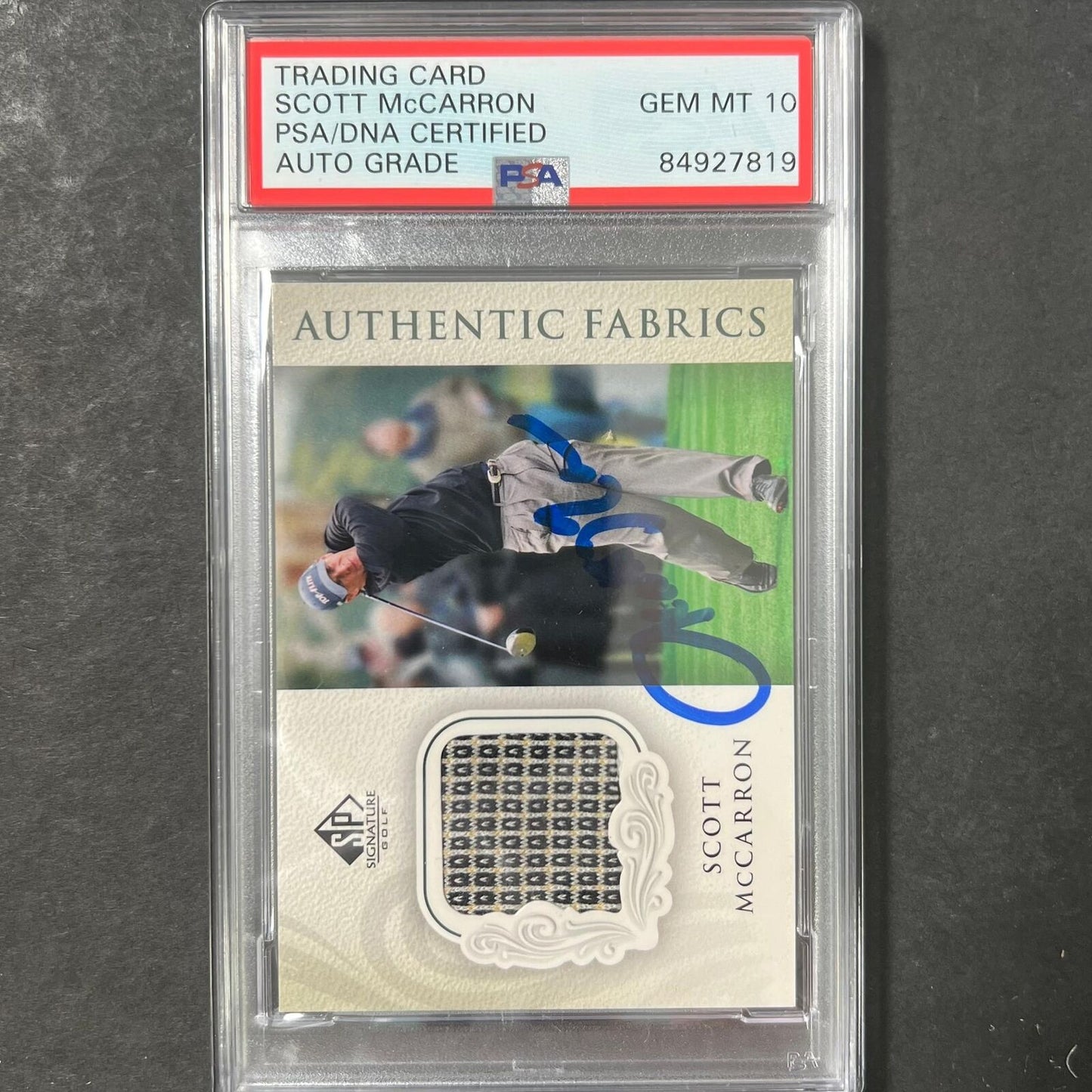2004 Upper Deck #AF-SM Scott McCarron Signed Card PSA/DNA Autographed AUTO 10 Sl