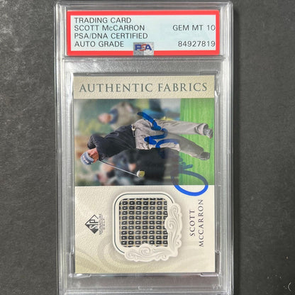 2004 Upper Deck #AF-SM Scott McCarron Signed Card PSA/DNA Autographed AUTO 10 Sl