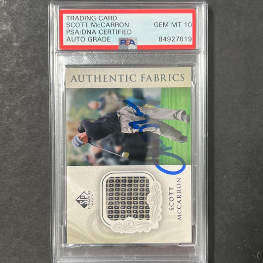 2004 Upper Deck #AF-SM Scott McCarron Signed Card PSA/DNA Autographed AUTO 10 Sl
