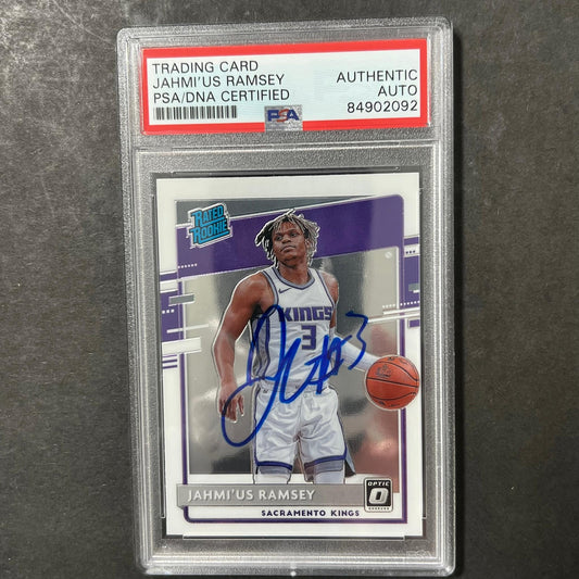 2020-21 Panini Donruss Optic #194 Jahmius Ramsey Signed Card AUTO PSA Slabbed Ki
