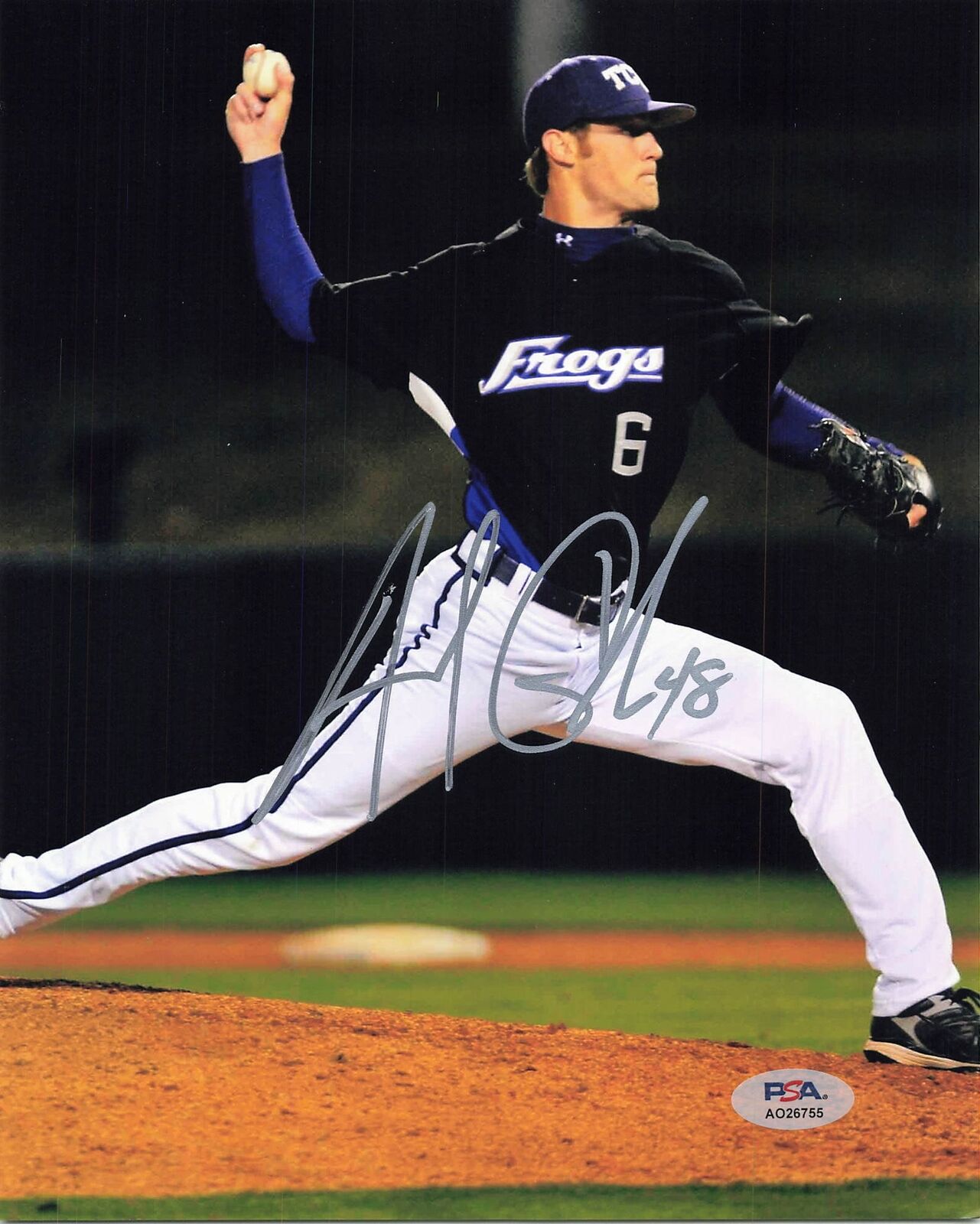 Andrew Cashner Signed 8x10 Photo PSA Autographed TCU