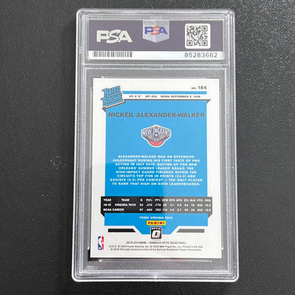 2019-20 Panini Donruss Optic #184 Nickeil Alexander-Walker Signed Card AUTO 10 P