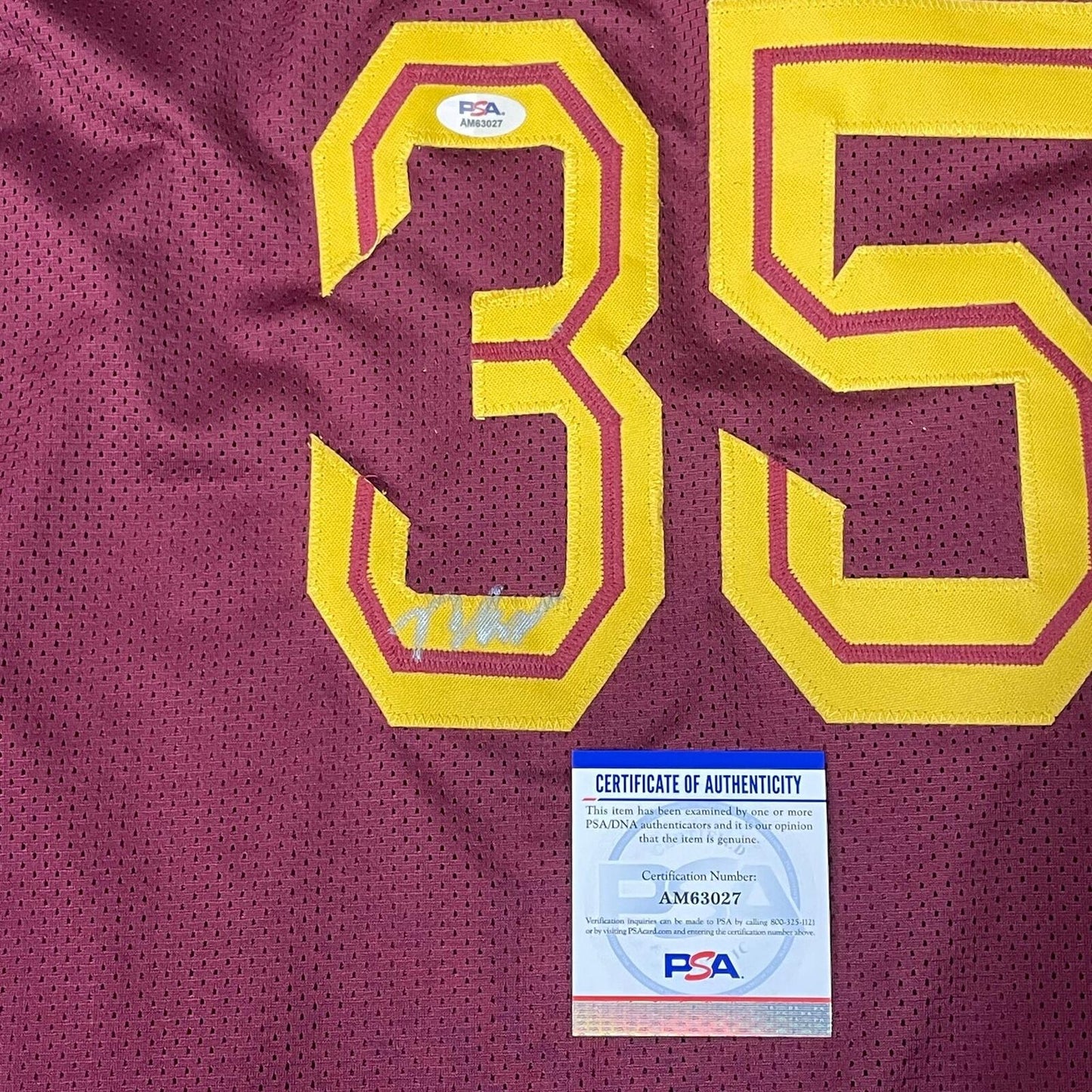 Isaac Okoro signed jersey PSA/DNA Cleveland Cavaliers Autographed