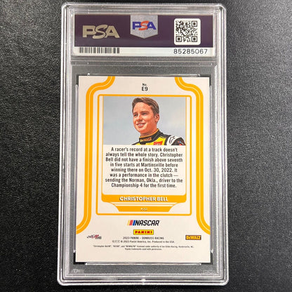 2023 Panini Donruss Racing Elite Series #E9 Christopher Bell Signed Card AUTO PS