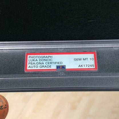 Luka Doncic Signed 8x10 Photo PSA/DNA Encapsulated Auto 10 Gem Mint