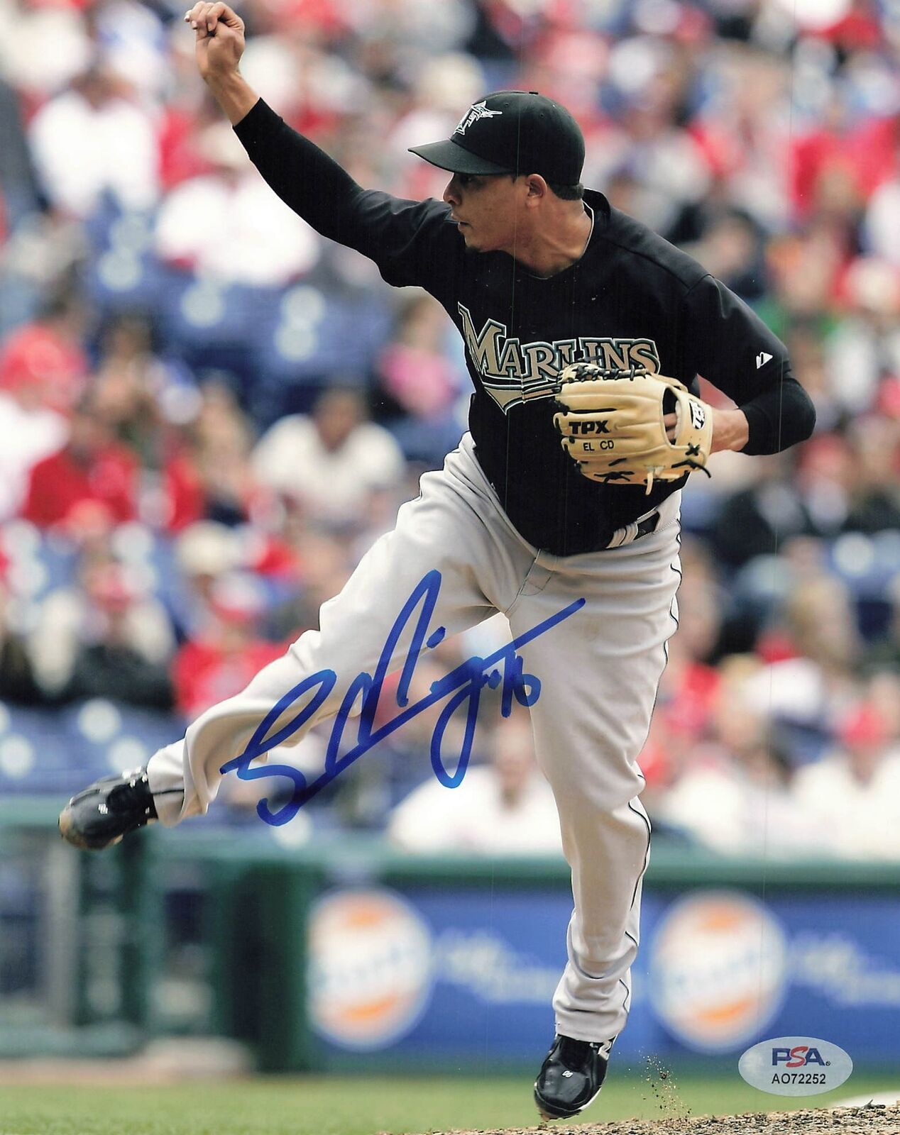 Leo Nunez signed 8x10 photo PSA/DNA Florida Marlins Autographed