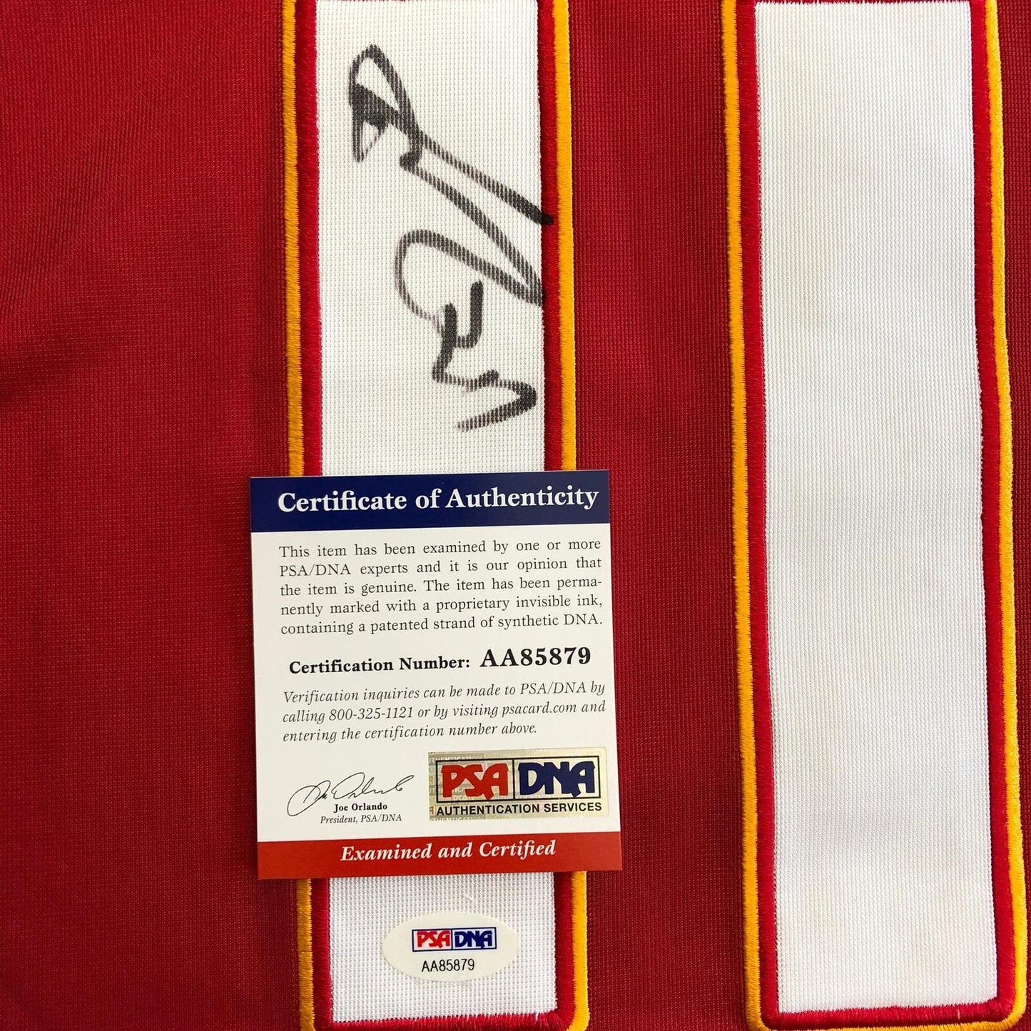 Yao Ming signed jersey PSA/DNA Team China Autographed