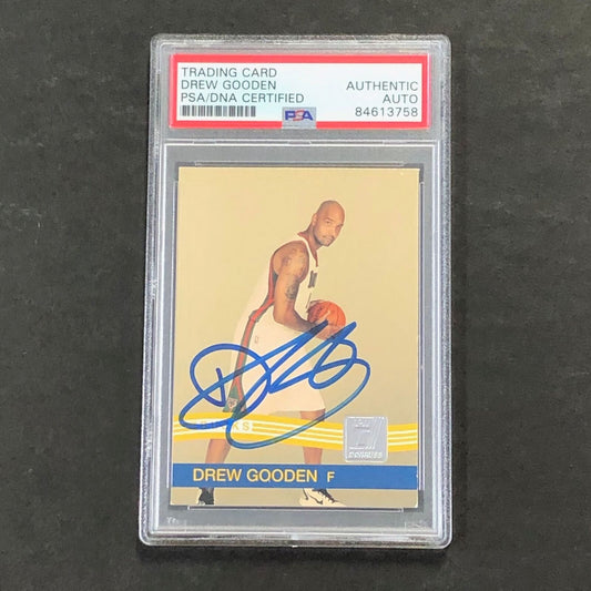 2010-11 Donruss Basketball #73 Drew Gooden Signed Card AUTO PSA/DNA Slabbed Buck