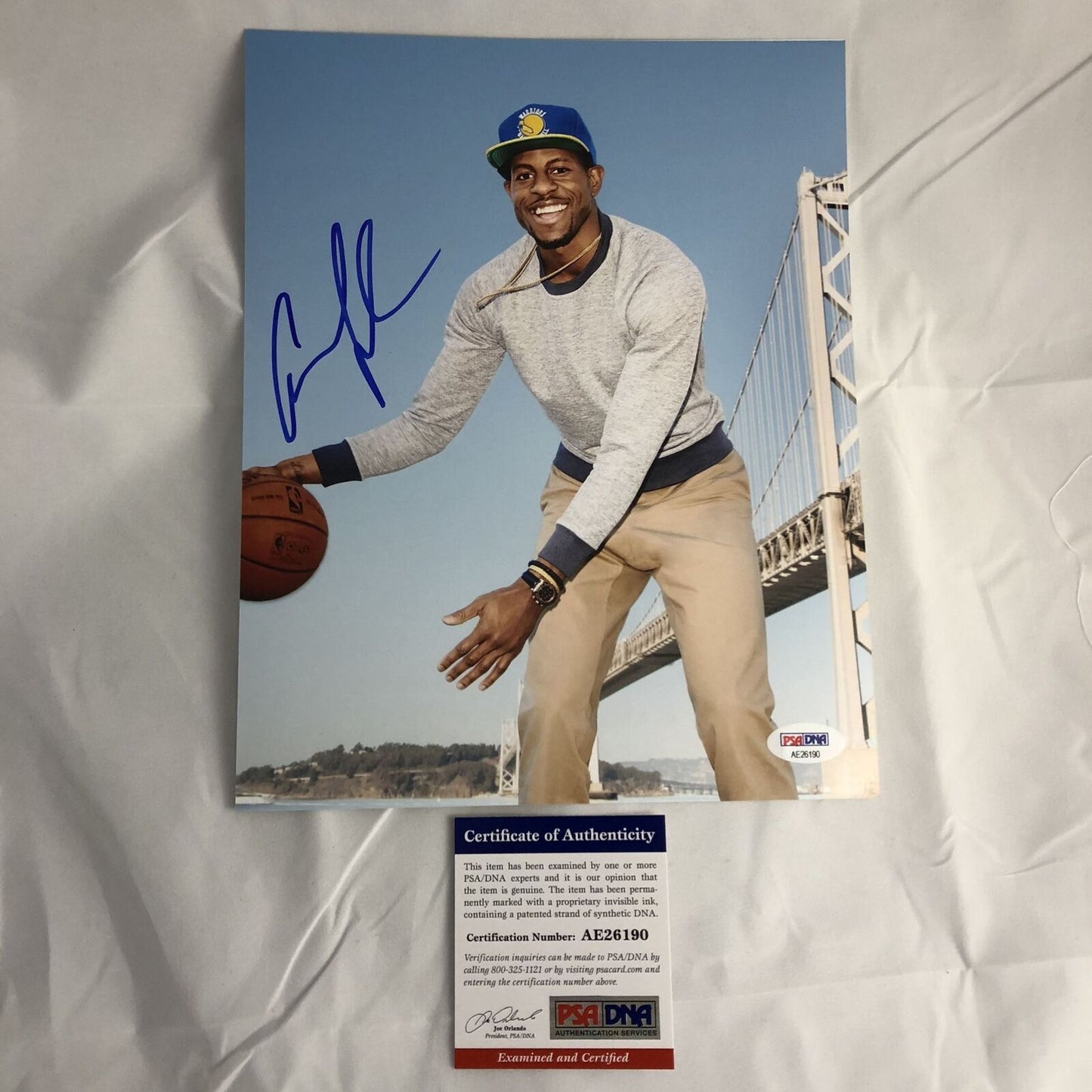 Andre Iguodala signed 8x10 photo PSA/DNA Golden State Warriors Autographed