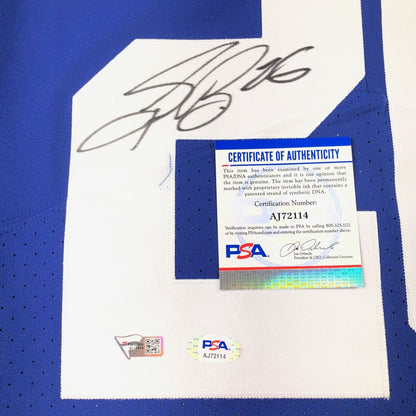 SAQUON BARKLEY Signed Jersey PSA/DNA New York Giants Autographed