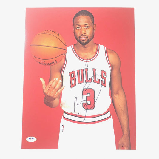 Dwyane Wade signed 11x14 photo PSA/DNA Chicago Bulls Autographed