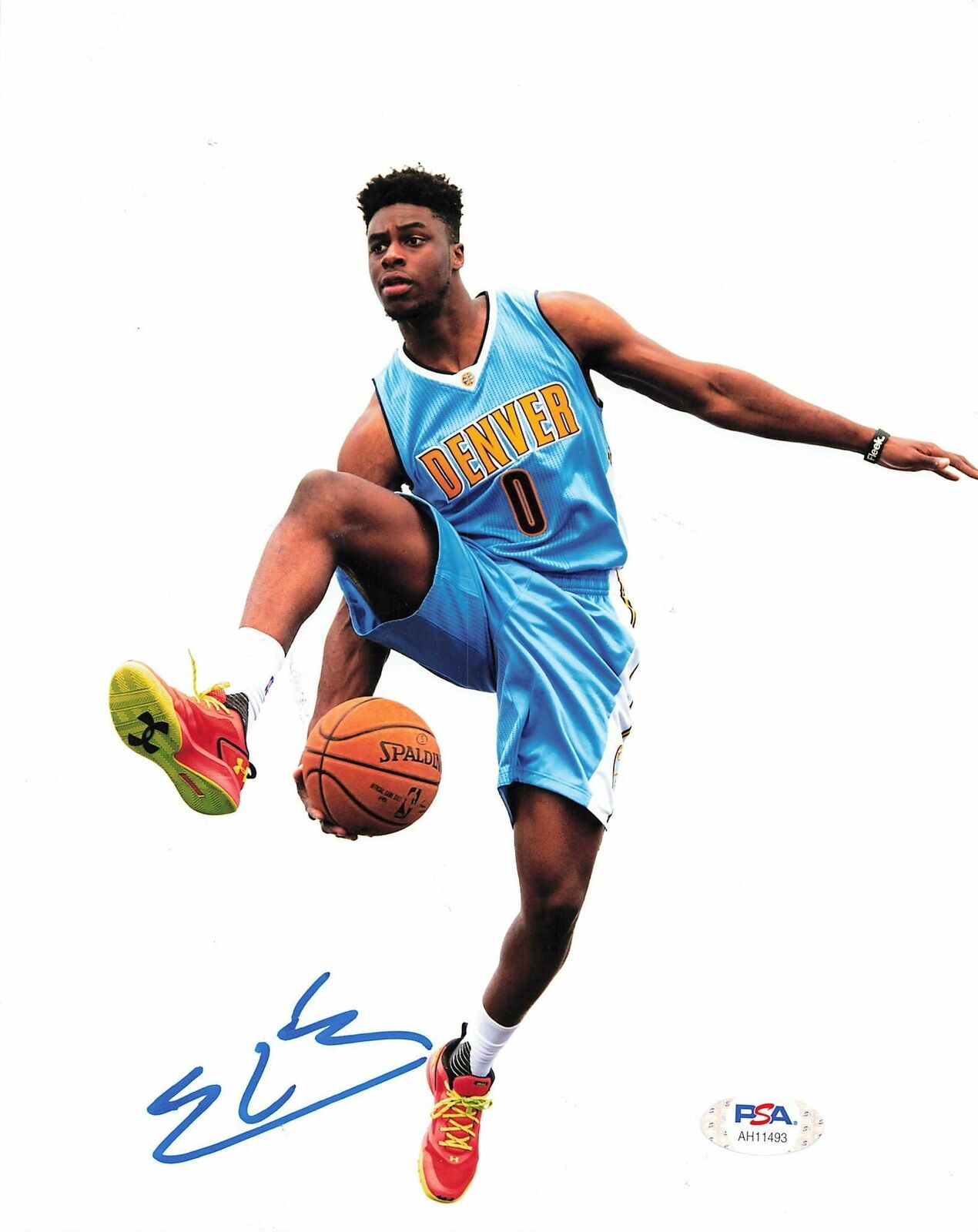 Emmanuel Mudiay signed 8x10 photo PSA/DNA Denver Nuggets Autographed Jazz