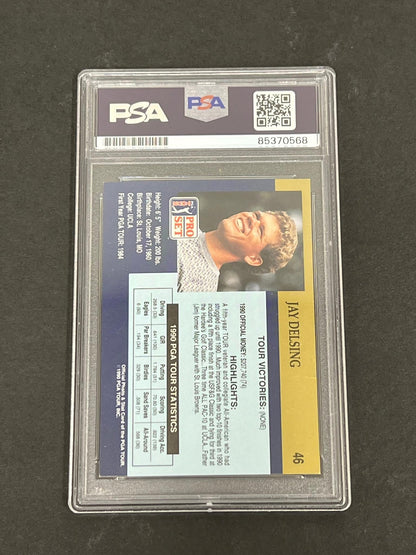 1990 PGA Tour Pro Set #46 Jay Delsing Signed Card PSA/DNA Autographed Slabbed Go