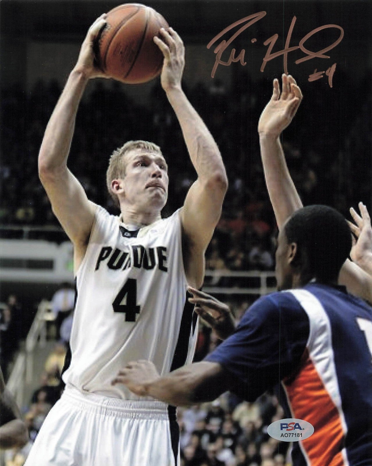 Robbie Hummel Signed Photo PSA Purdue Boilermakers