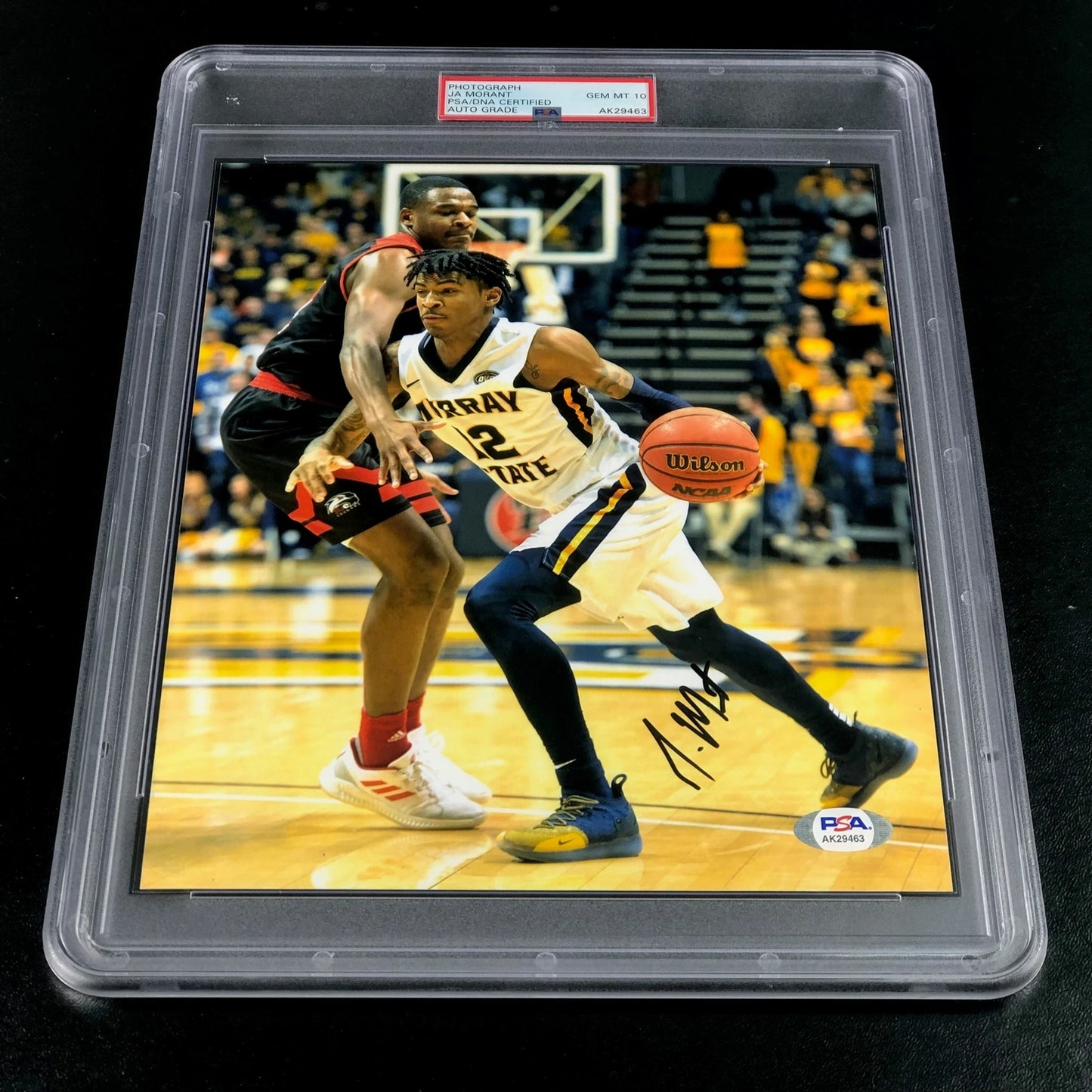 Ja Morant Signed 8x10 Photo PSA/DNA Encapsulated Auto Grade 10 Gem Mint