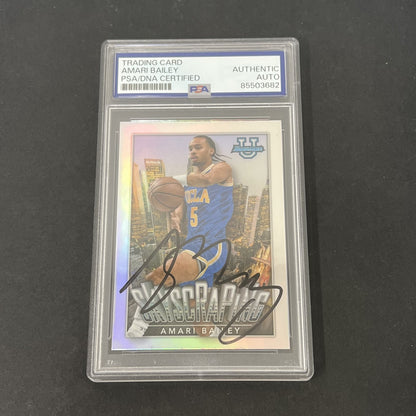 2023 Bowman University Chrome Topps S-9 Amari Bailey Skyscraping signed card PSA