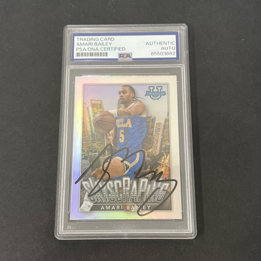 2023 Bowman University Chrome Topps S-9 Amari Bailey Skyscraping signed card PSA