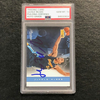 2012-13 Panini Prestige #4 JaVale McGee Signed AUTO 10 PSA Slabbed Nuggets