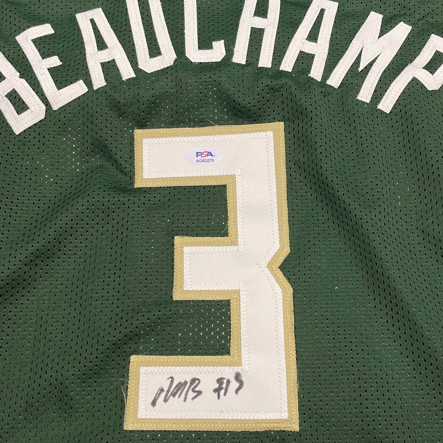 Marjon Beauchamp signed jersey PSA/DNA Milwaukee Bucks Autographed