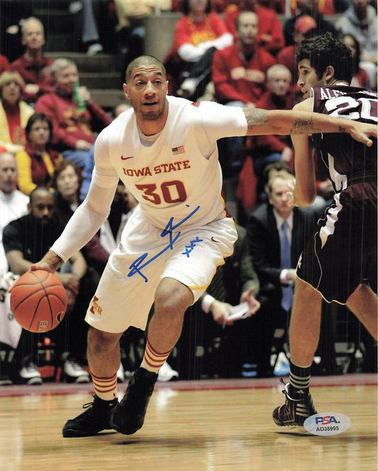 ROYCE WHITE signed 8x10 photo PSA/DNA Iowa State Cyclones Autographed