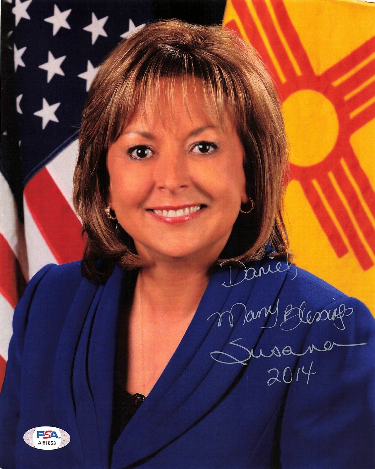 Susana Martinez signed 8x10 photo PSA/DNA Autographed