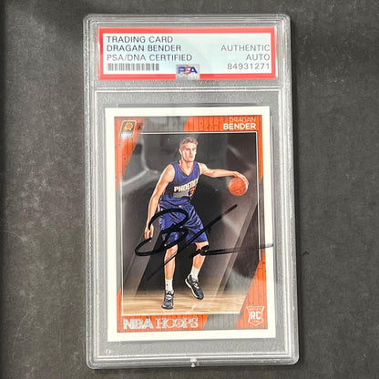 2016-17 NBA Hoops #264 Dragan Bender Signed Card AUTO PSA Slabbed RC Suns