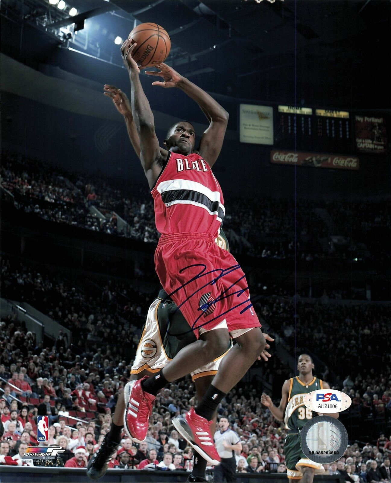 Martell Webster signed 8x10 photo PSA/DNA Portland Trailblazers Autographed