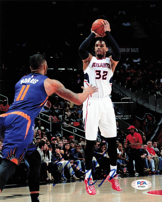 MIKE SCOTT signed 8x10 photo PSA/DNA Atlanta Hawks Autographed